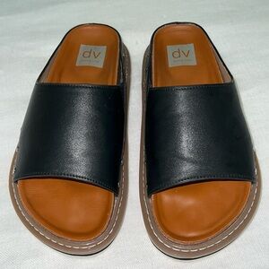 Dolce Vita DV Livia Slide Slip On Leather Sandals Size 6.5